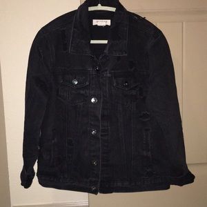 Black jean jacket